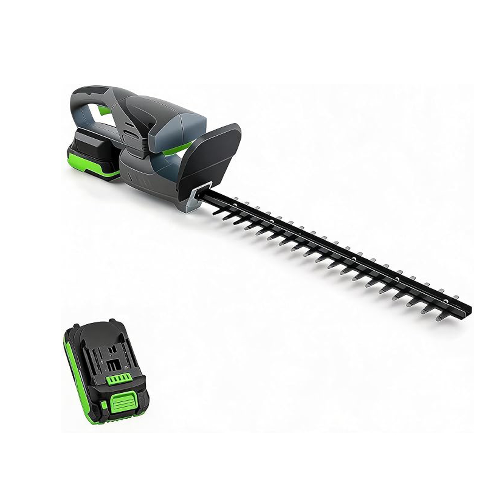 Hedge Trimmer Cordless - 18-20Vコードレスヘッジトリマー（バッテリーと充電器付き）、18インチ電動ブッシュトリマー、高速モーターと0.63インチの切断能力、庭の剪定用軽量ハンドヘルドシュラブクリッパー