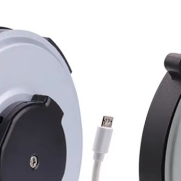 Outdoor Power Extension - ホワイト 2芯 0.75mm² 自動巻き取り式電源コードリール 1.8m 延長ケーブル