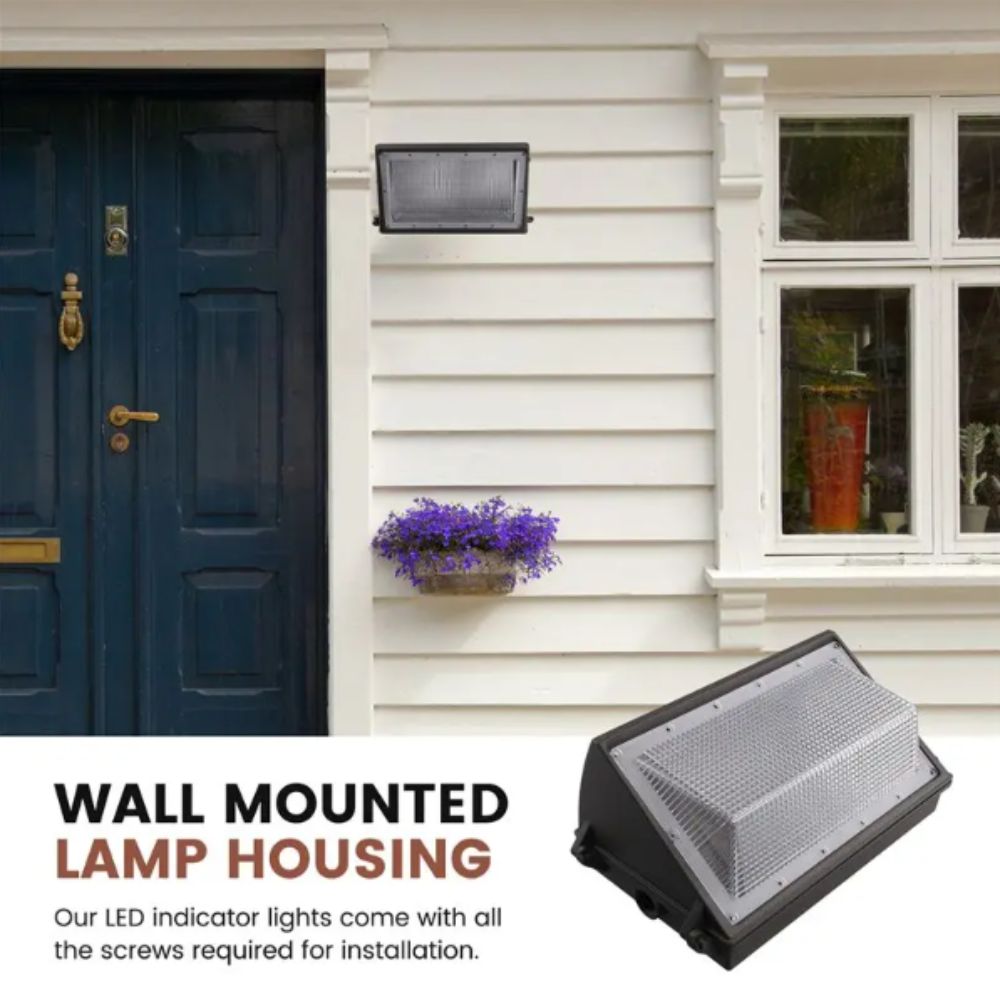 Outdoor Power Pack - モーションセンサー付き屋外LEDウォールパックライト IP65防水 IP65等級 LEDウォールパック AC電源 電球式点灯制御装置（夕暮れから夜明けまで点灯）