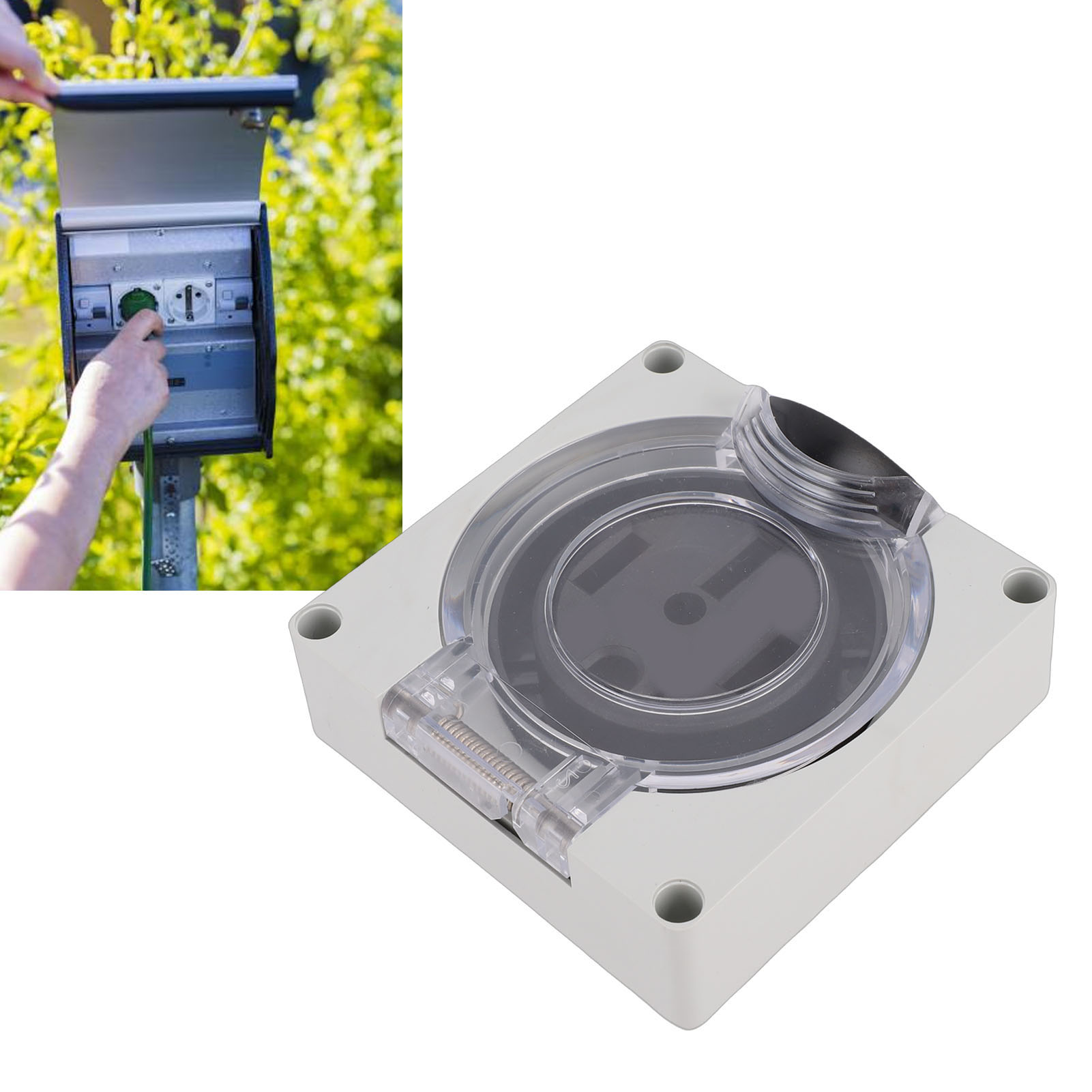 Outdoor Power Receptacle Box - NEMA L14-50R 工業用ロック式電源コンセント 50A IP55 PA66ハウジングコンセントボックス
