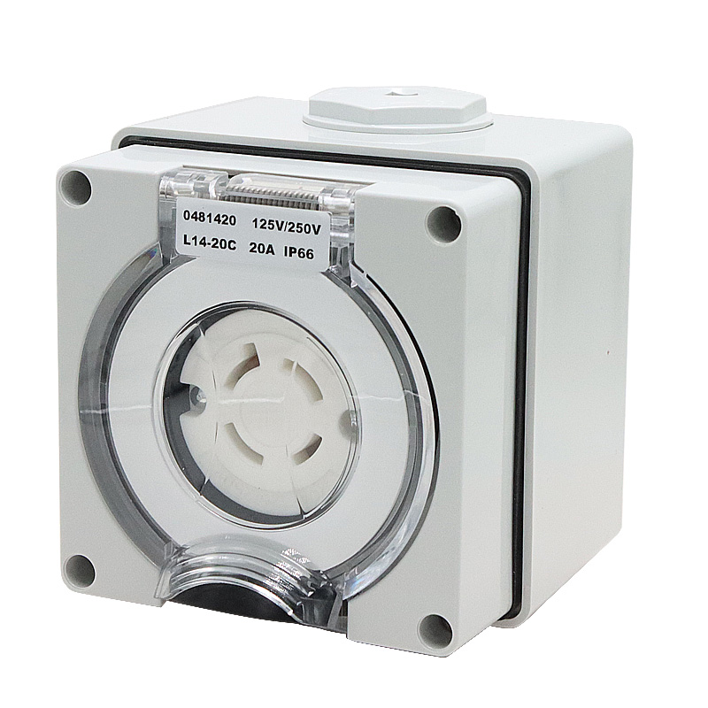 Outdoor Power Receptacle Box - 125/250V 20A 発電機 RV 電源インレットボックス PVC