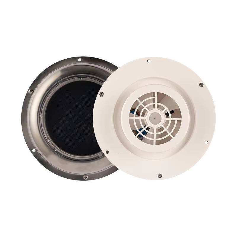 Outdoor Power Vent - 太陽光発電式丸型排気ファン RV ボート ヨット キャビン 屋根裏