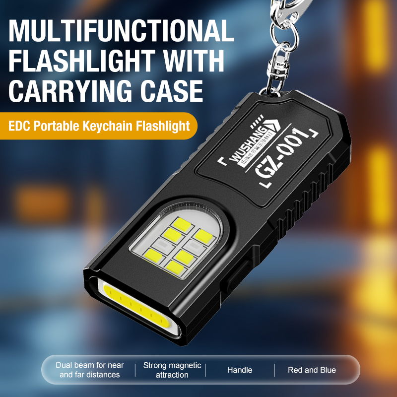 Outdoor Power Usb - ポータブルキーホルダー LED COB 懐中電灯 USB 充電式トーチ