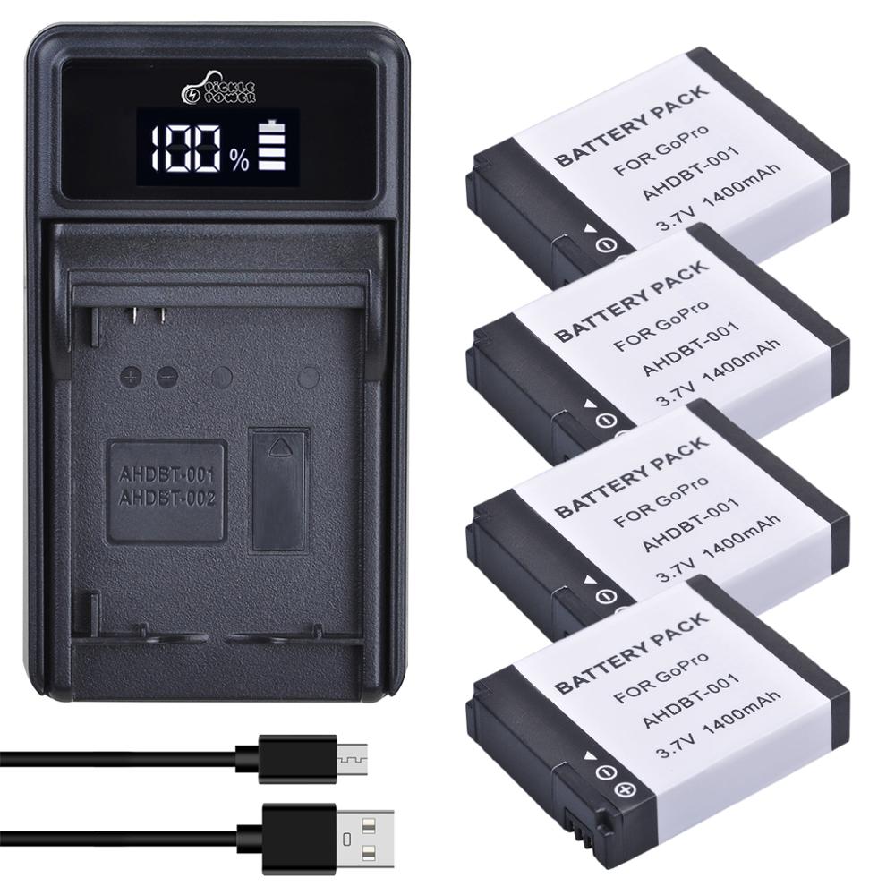 Outdoor Power Pack - AHDBT-001バッテリー移動プロhdヒーロー1 2モータースポーツサーフ屋外960 1080 1080p版、充電器のためのHero1 Hero2