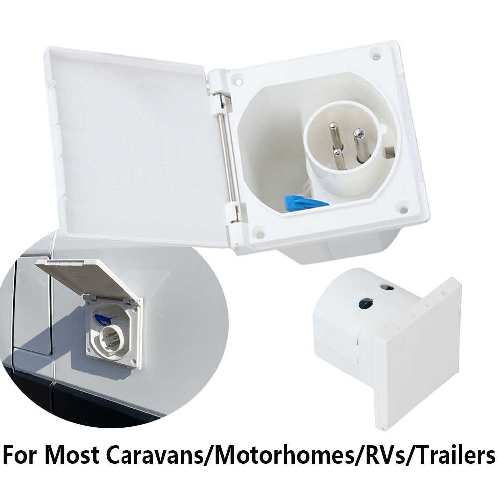 Outdoor Power Extension - CEEキャラバン電源プラグ 3ピン 230V / 16A 電源接続ソケット