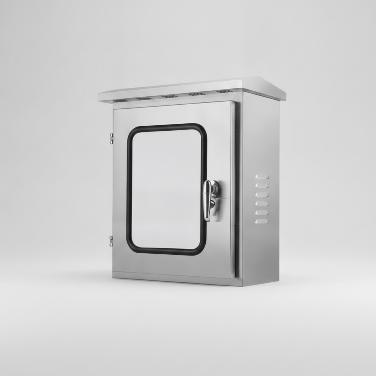 屋外用キャビネット 防水配電ボックス ステンレス製金属筐体  - Outdoor Power Box のレビューと価格