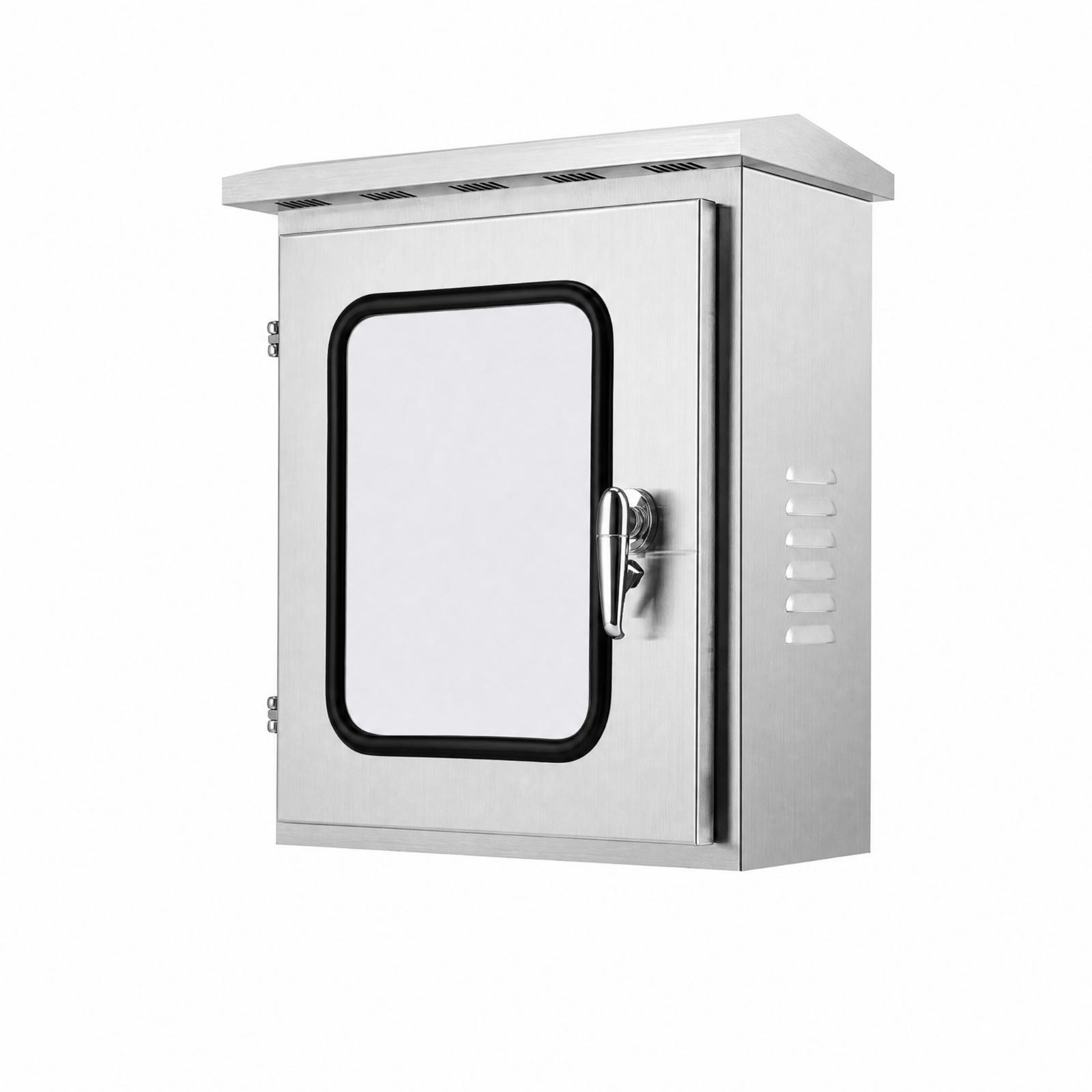 屋外用キャビネット 防水配電ボックス ステンレス製金属筐体  - Outdoor Power Box のレビューと価格