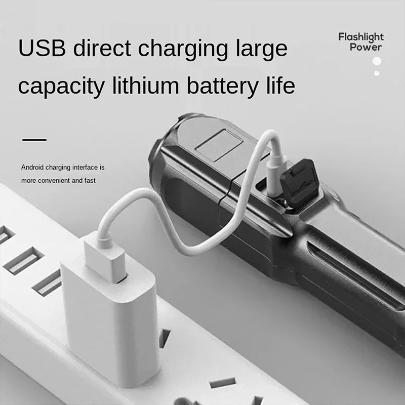 LED キャンプトーチ懐中電灯ハイパワー充電式 USB スポ - Outdoor Power Usb のレビューと価格
