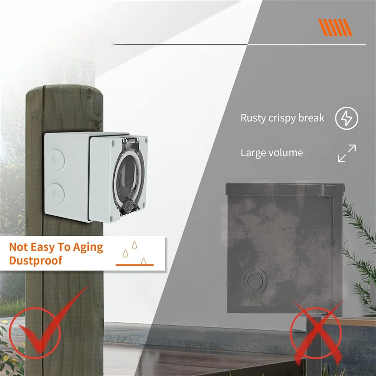 AT16 50アンペア電源コンセントボックス、125/250 - Outdoor Power Receptacle Box のレビューと価格