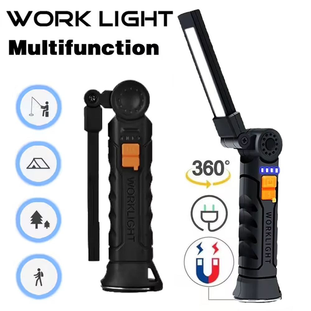 ポータブル COB LED 懐中電灯 USB 充電式トーチ、 - Outdoor Power Usb のレビューと価格