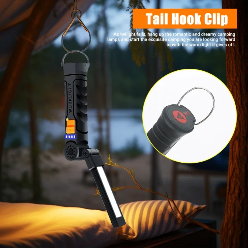 ポータブル COB LED 懐中電灯 USB 充電式トーチ、 - Outdoor Power Usb のレビューと価格