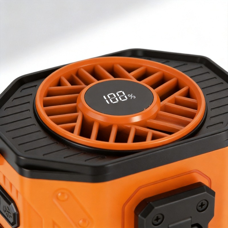 屋外作業用クーラーファン 3600mAh充電式腰掛け/首掛け - Outdoor Powerbank のレビューと価格