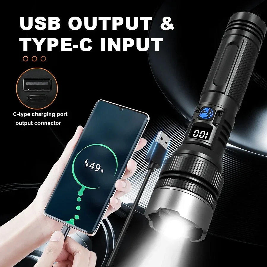 超高輝度充電式懐中電灯、キャンプ、ハイキング、釣り、屋外緊急 - Outdoor Powerbank のレビューと価格