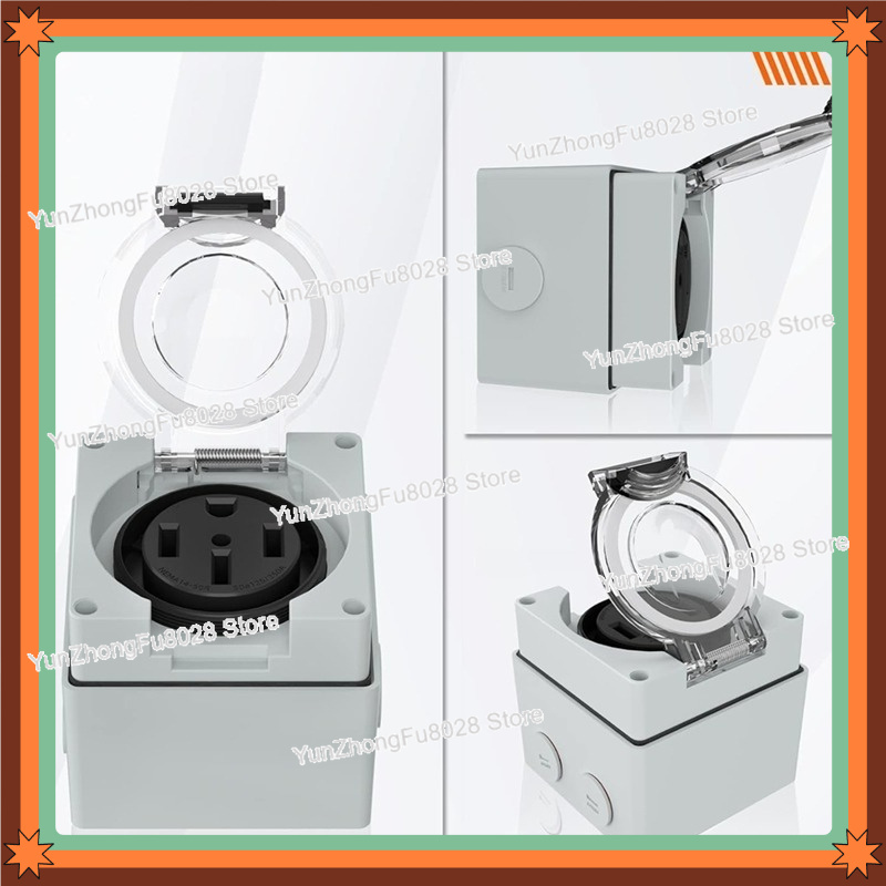 50アンペア 14-50R 電源コンセントボックス 125/ - Outdoor Power Receptacle Box のレビューと価格