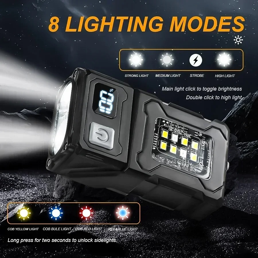 ミニ USB 充電 LED 懐中電灯テールマグネット COB - Outdoor Power Usb のレビューと価格