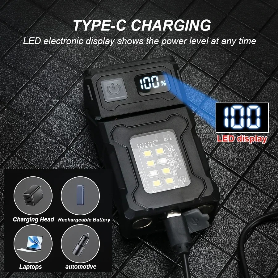 ミニ USB 充電 LED 懐中電灯テールマグネット COB - Outdoor Power Usb のレビューと価格