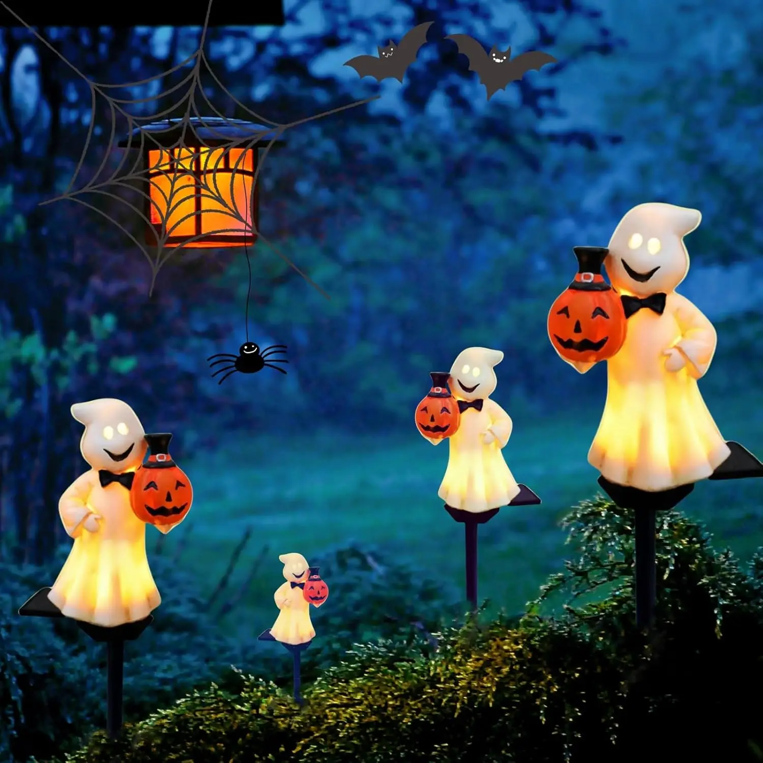 ソーラー式防水芝生ライト、ハロウィンガーデンデコレーション、 - Outdoor Yard Power Stake のレビューと価格