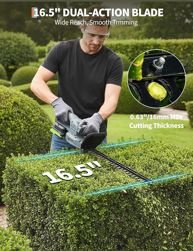 18-20Vコードレスヘッジトリマー（バッテリーと充電器付き - Hedge Trimmer Cordless のレビューと価格
