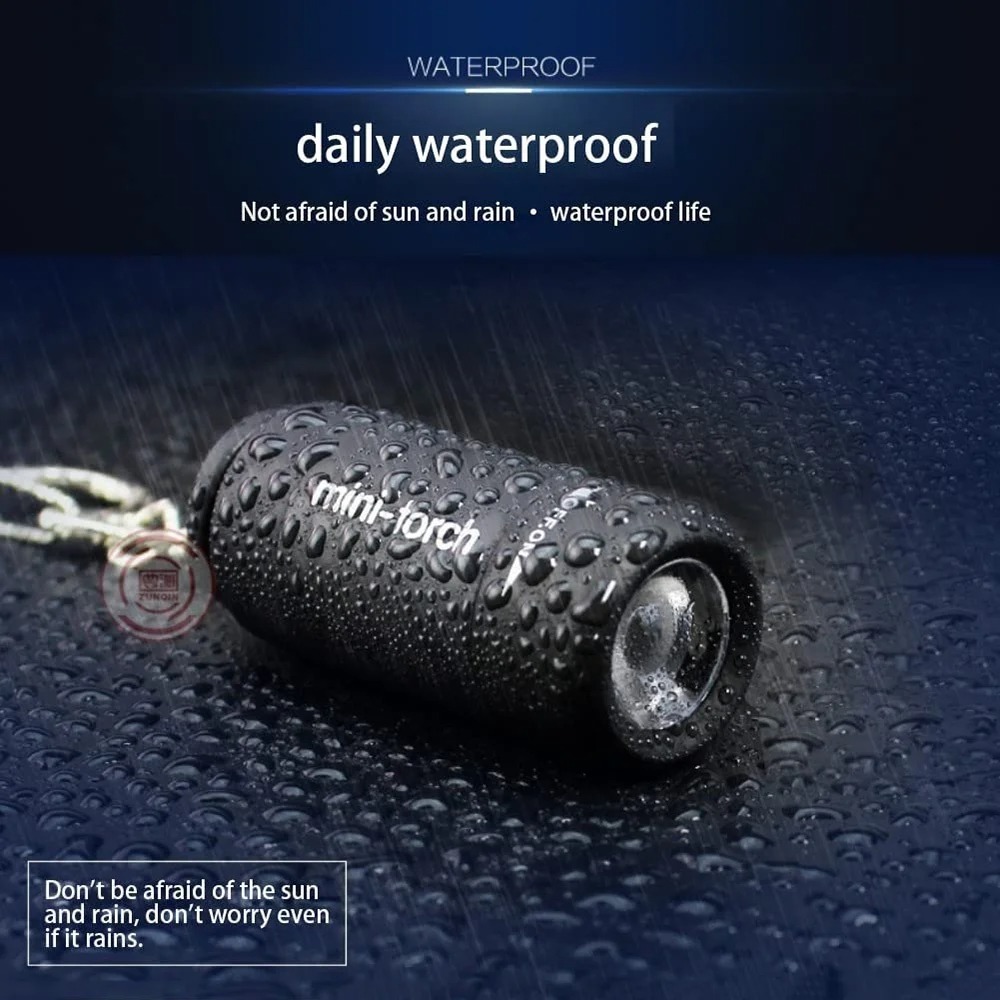 USB 充電式キャンプミニ懐中電灯強力な光ポケットキーホルダ - Outdoor Power Usb のレビューと価格
