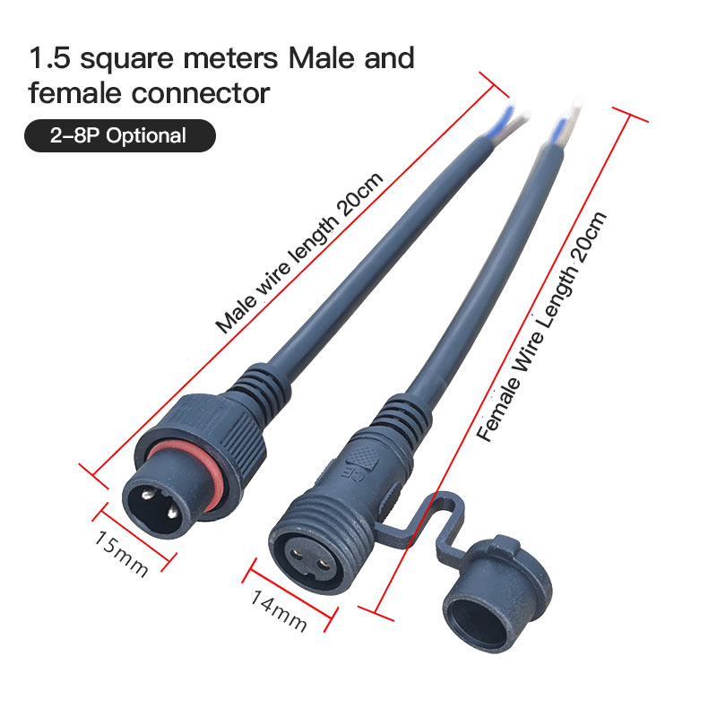 オスとメスの延長ワイヤーコネクタ、防水LEDケーブルコネクタ - Outdoor Power Extension のレビューと価格