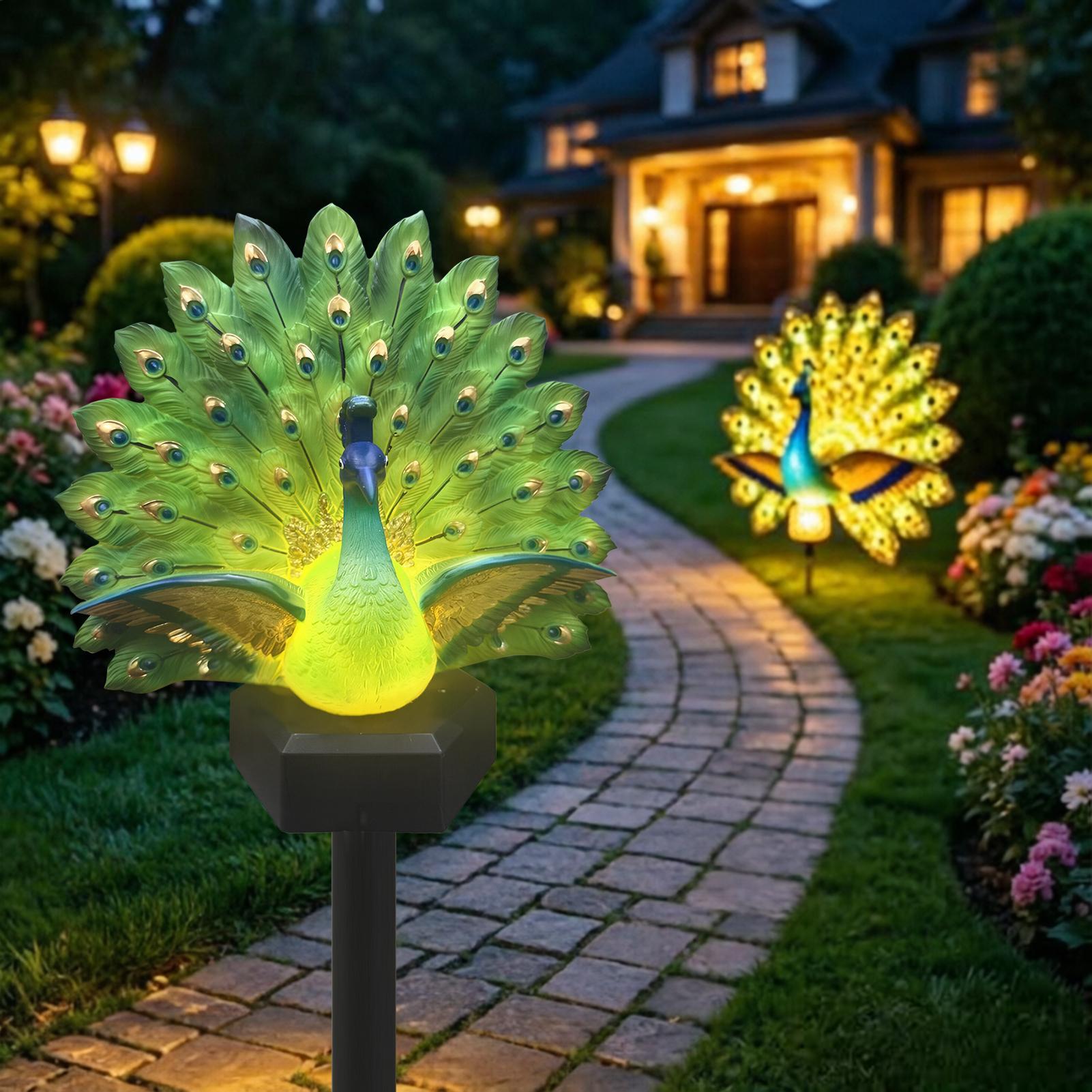 ソーラーバードヤードデコレーション ソーラーパワー防水装飾ス - Outdoor Yard Power Stake のレビューと価格