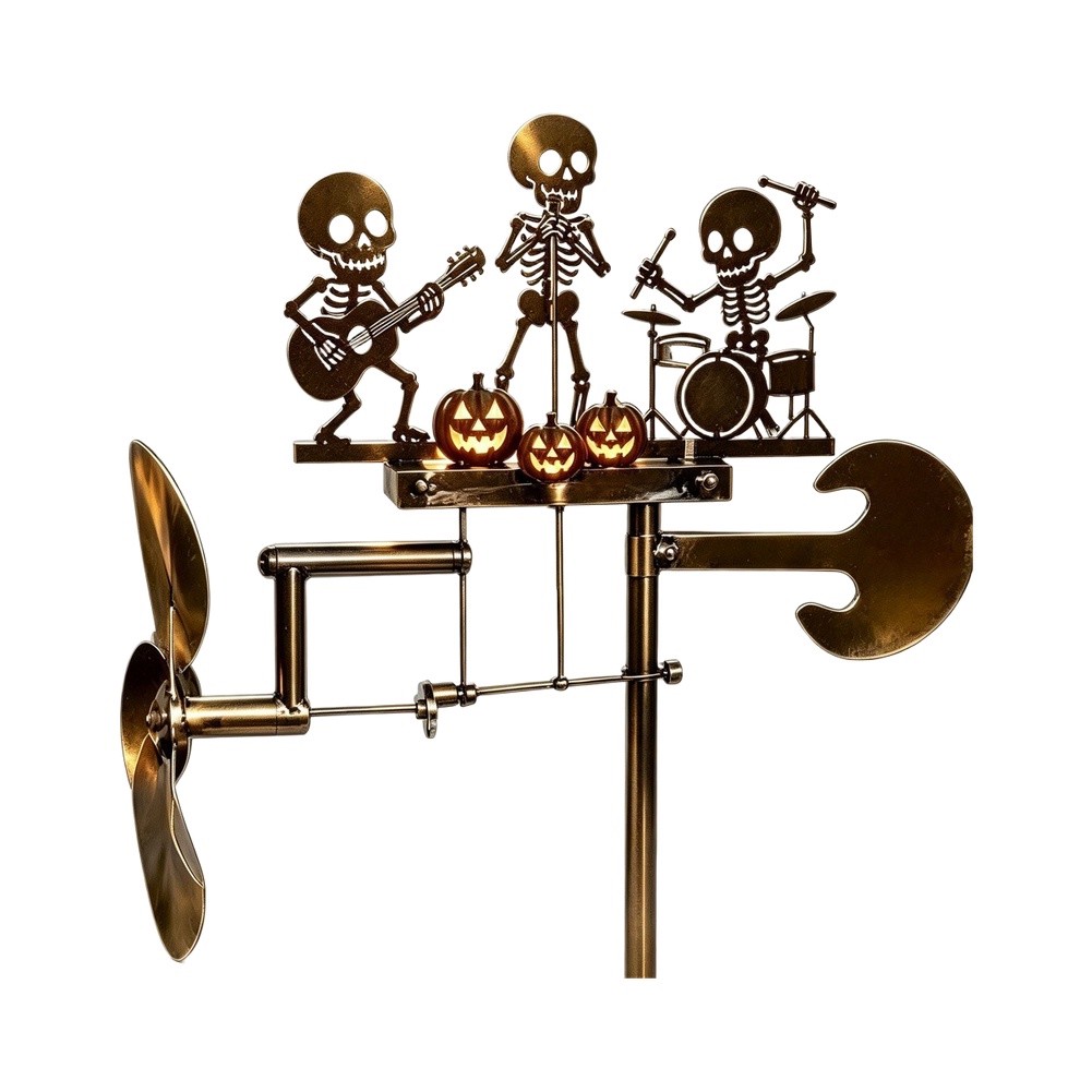 1個 ハロウィン ヴィンテージ スケルトン ドラマー 風力駆 - Outdoor Yard Power Stake のレビューと価格