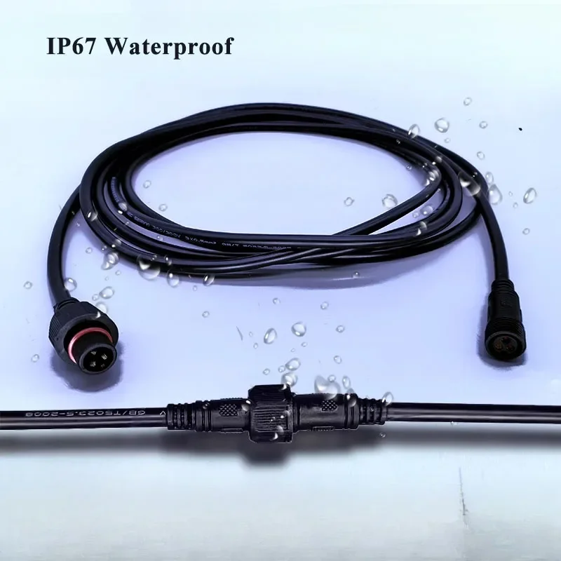 IP67 防水 2 3 4 5 6 7 8 ピンコネクタオス - Outdoor Power Extension のレビューと価格