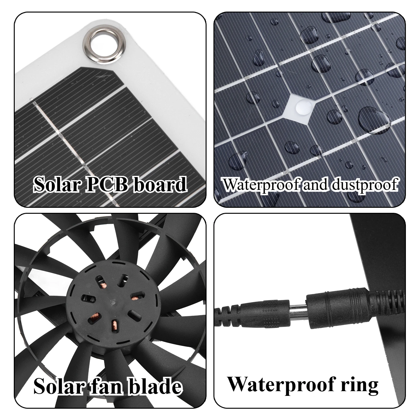屋外用ソーラー式耐候性排気ファンキット 15W 25W ソー - Outdoor Power Vent のレビューと価格