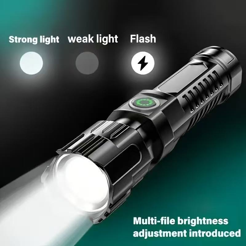 新型高出力LED懐中電灯 USB充電式トーチ ズーム機能付き - Outdoor Power Usb のレビューと価格