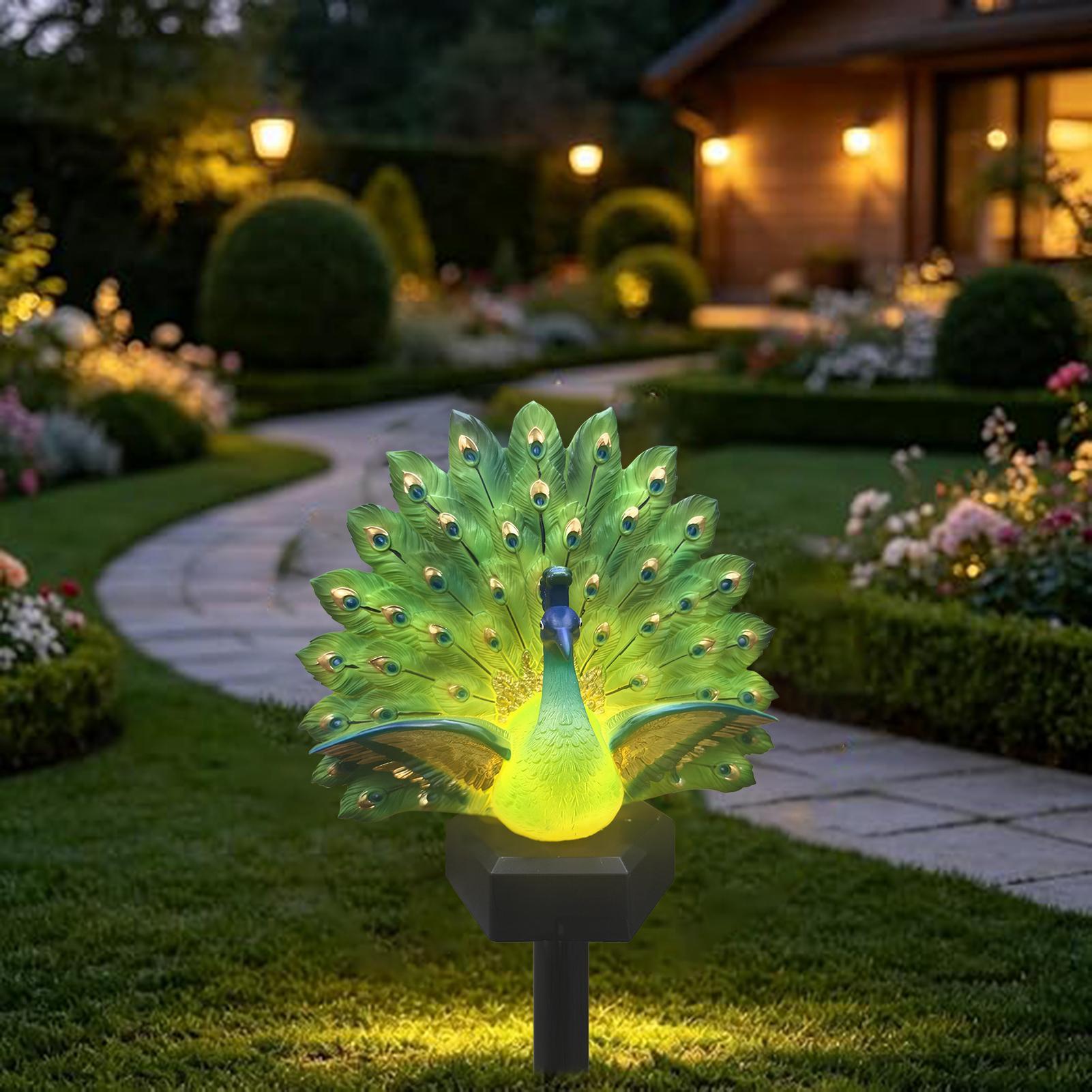 ソーラーバードガーデンデコレーション ソーラーパワー防水装飾 - Outdoor Yard Power Stake のレビューと価格