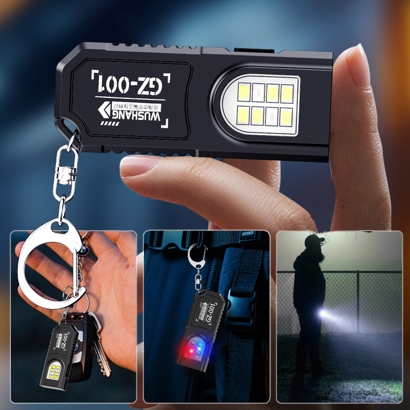 ポータブルキーホルダー LED COB 懐中電灯 USB 充 - Outdoor Power Usb のレビューと価格