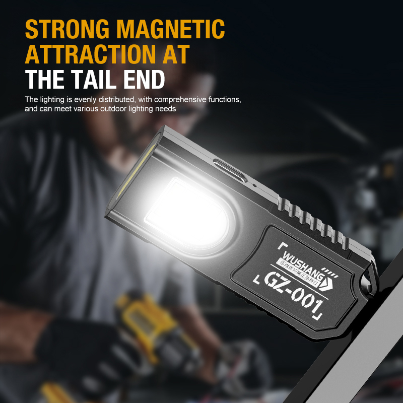 ポータブルキーホルダー LED COB 懐中電灯 USB 充 - Outdoor Power Usb のレビューと価格