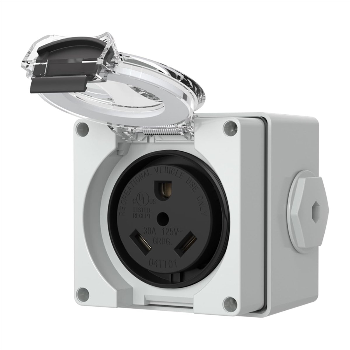 HHTL 30アンペア電源コンセントボックス、125ボルトN - Outdoor Power Receptacle Box のレビューと価格