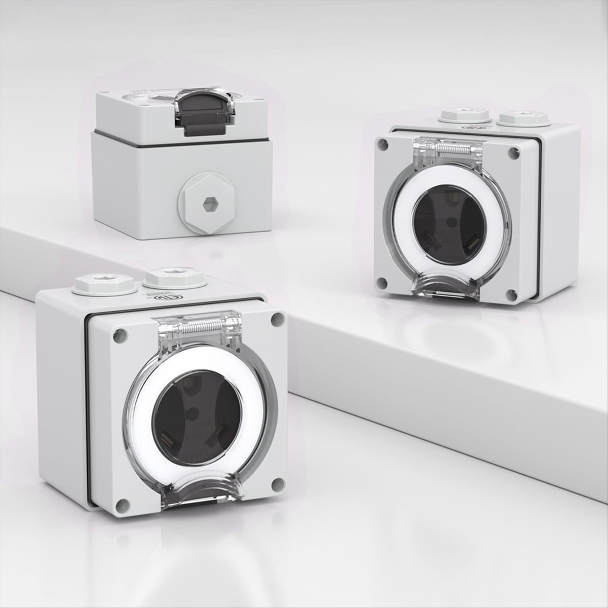 HHTL 30アンペア電源コンセントボックス、125ボルトN - Outdoor Power Receptacle Box のレビューと価格