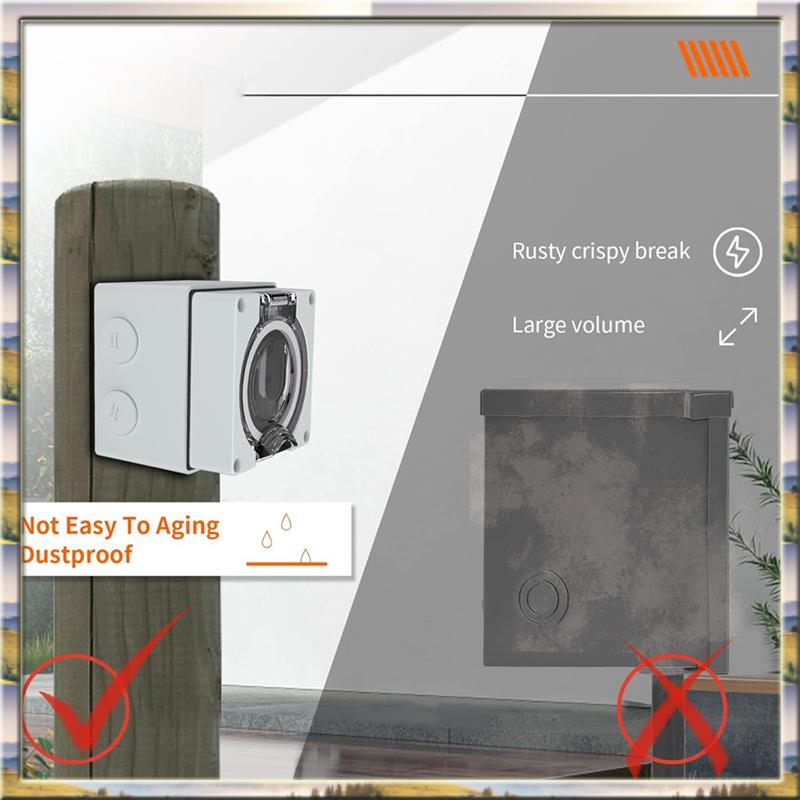 AA46 HOT-50Amp 屋外電源コンセントボックス、N - Outdoor Power Receptacle Box のレビューと価格