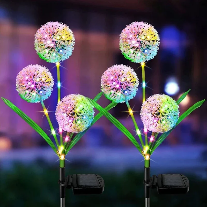 ガーデンソーラーライトタンポポの花ソーラーステークライト屋外 - Outdoor Yard Power Stake のレビューと価格