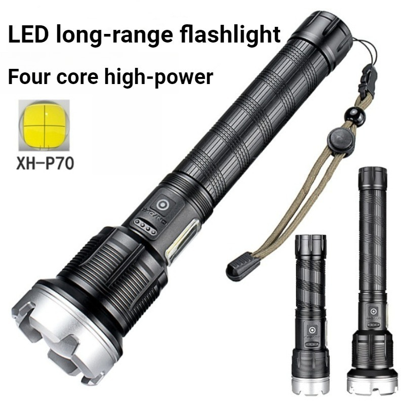ハイパワー LED 懐中電灯伸縮式長距離パワーディスプレイズ - Outdoor Power Meter のレビューと価格