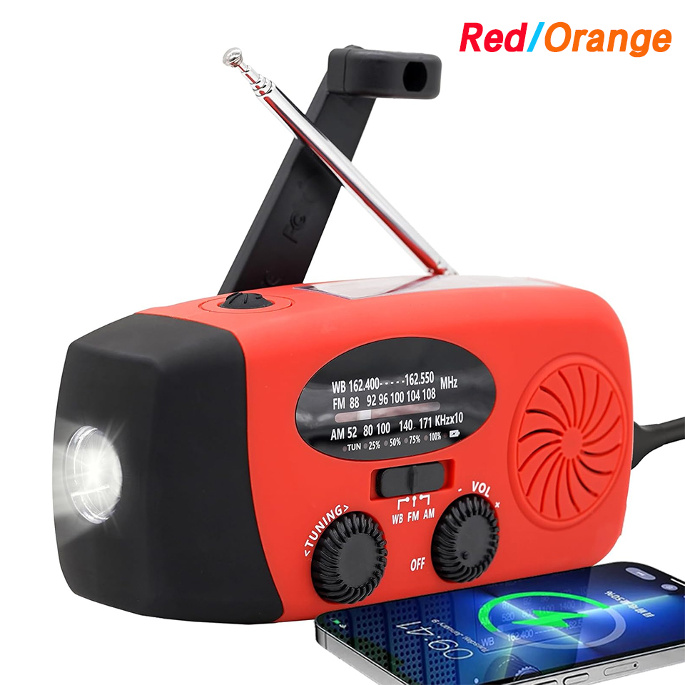 ポータブルハンドクランク発電機緊急電源バンク LED 懐中電 - Outdoor Power Tool Kit のレビューと価格
